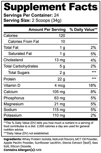 Jenuinely Whey || Vanilla Protein Isolate